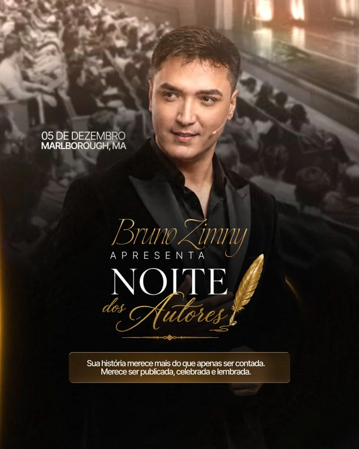 Bruno Zimny apresenta a Noite dos Autores — 05 de dezembro, Marlborough MA. Sua história merece ser publicada, celebrada e lembrada.