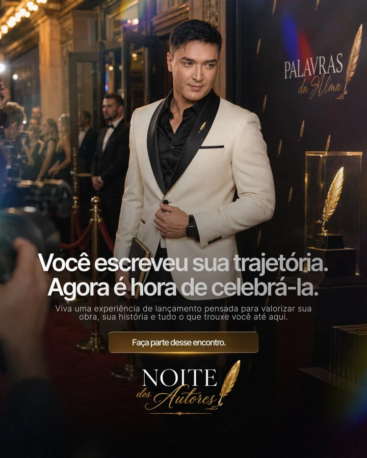 Palavras da Alma — Você escreveu sua trajetória. Agora é hora de celebrá-la.