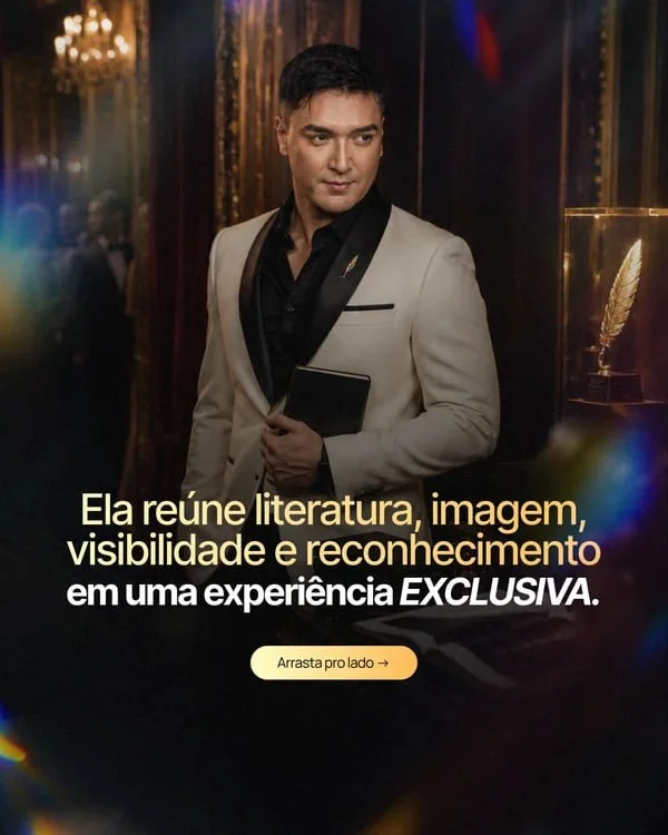 Ela reúne literatura, imagem, visibilidade e reconhecimento em uma experiência exclusiva